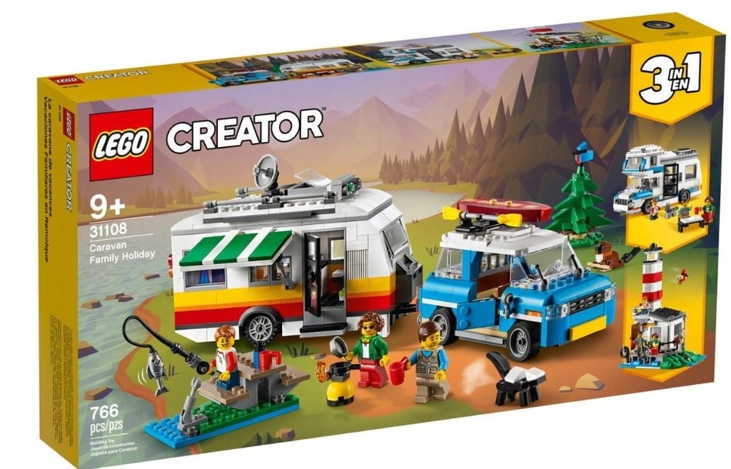 Lego Creator 31108 Wakacyjny kemping z rodziną 9+