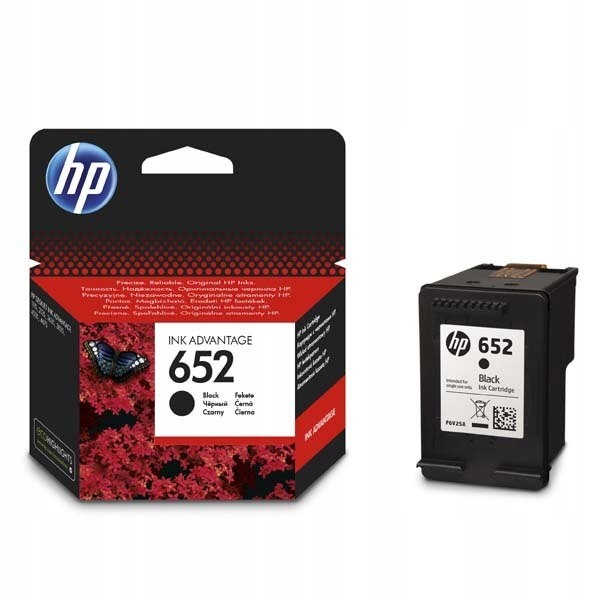 HP oryginalny ink / tusz F6V25AE, HP 652, black, 360s, HP DeskJet IA 4530,