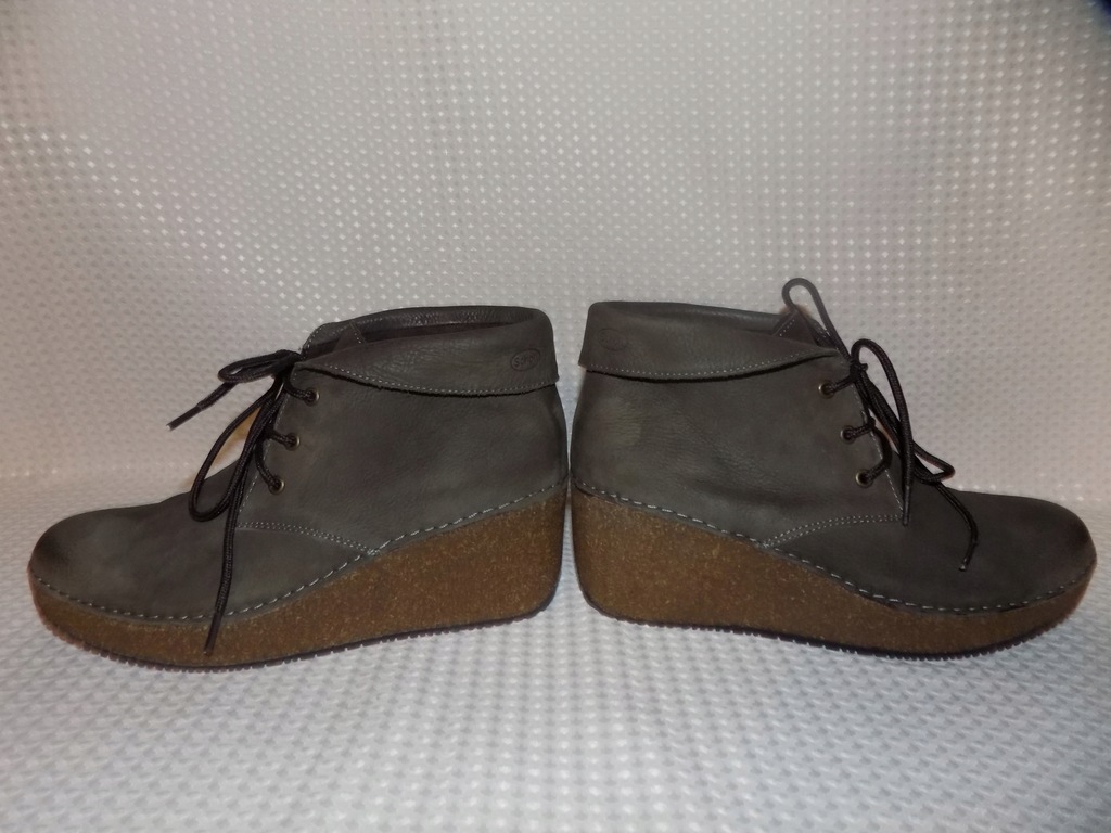 SCHOLL ŚWIETNE WYGODNE NA KOTURNIE KHAKI 41