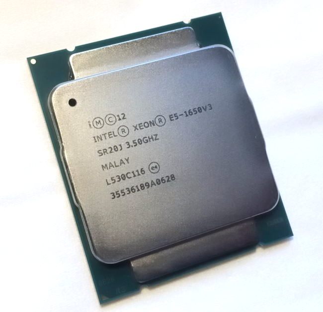 Intel Xeon E5-1650v3 (3.5-3.8 GHz) 15MB cache