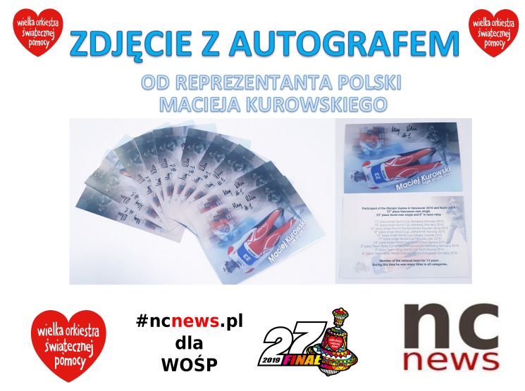 Zdjęcie z autografem Macieja Kurowskiego IO MŚ 4