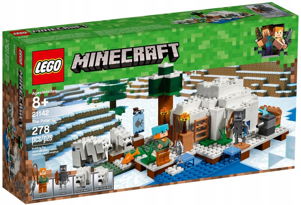 LEGO MINECRAFT Igloo niedźwiedzia polarnego 21142