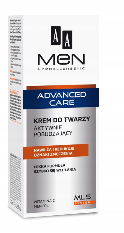 AA Men Advanced Care Krem do twarzy aktywnie pobud