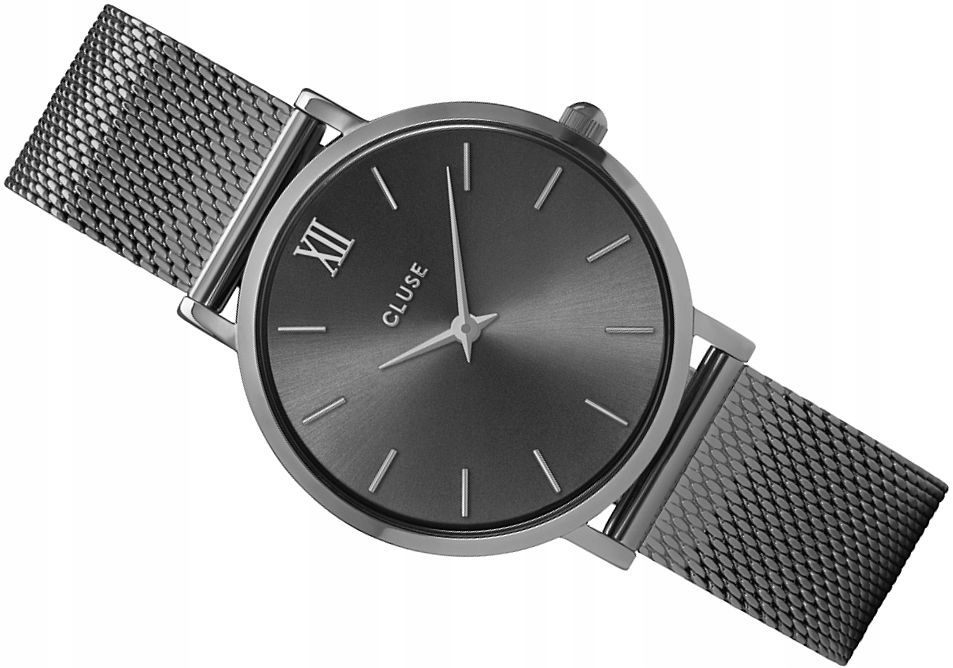 MODNY ZEGAREK CLUSE CW0101203025 MINUIT GREY MESH
