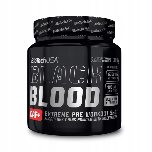 BioTech Black Blood CAF+ - 330g winogrono