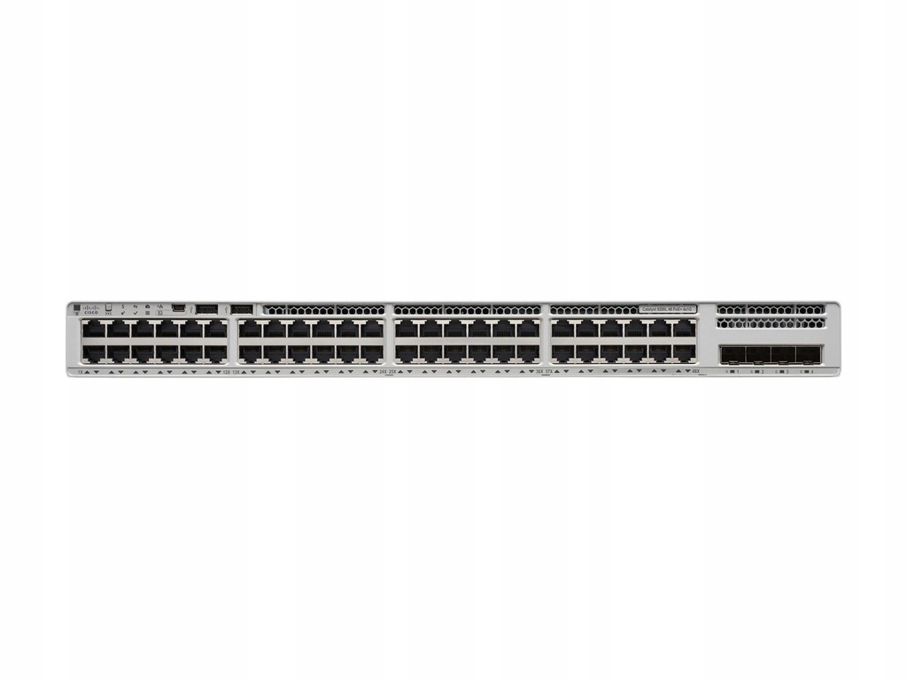CISCO Catalyst 9200L 48-port PoE+ 4x1G uplink Switch Network - Wymagane