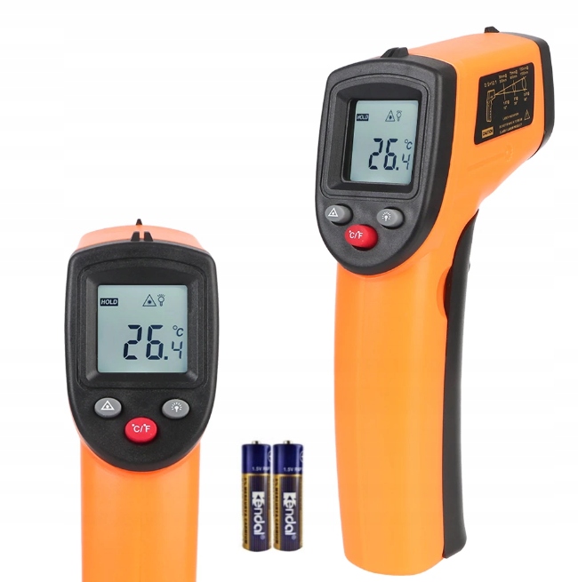 TERMOMETR LASEROWY PIROMETR BEZDOTYKOWY -50 +400°C
