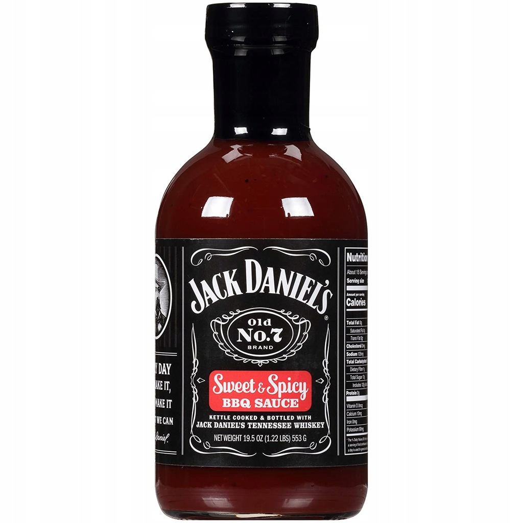 Sos BBQ Jack Daniels Original No7 Gluten Free 553g 11513667025