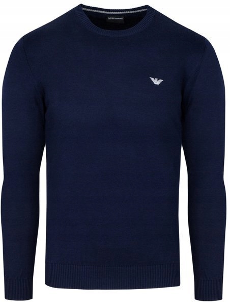 EMPORIO ARMANI sweter męski granatowy SW14 r.XXL