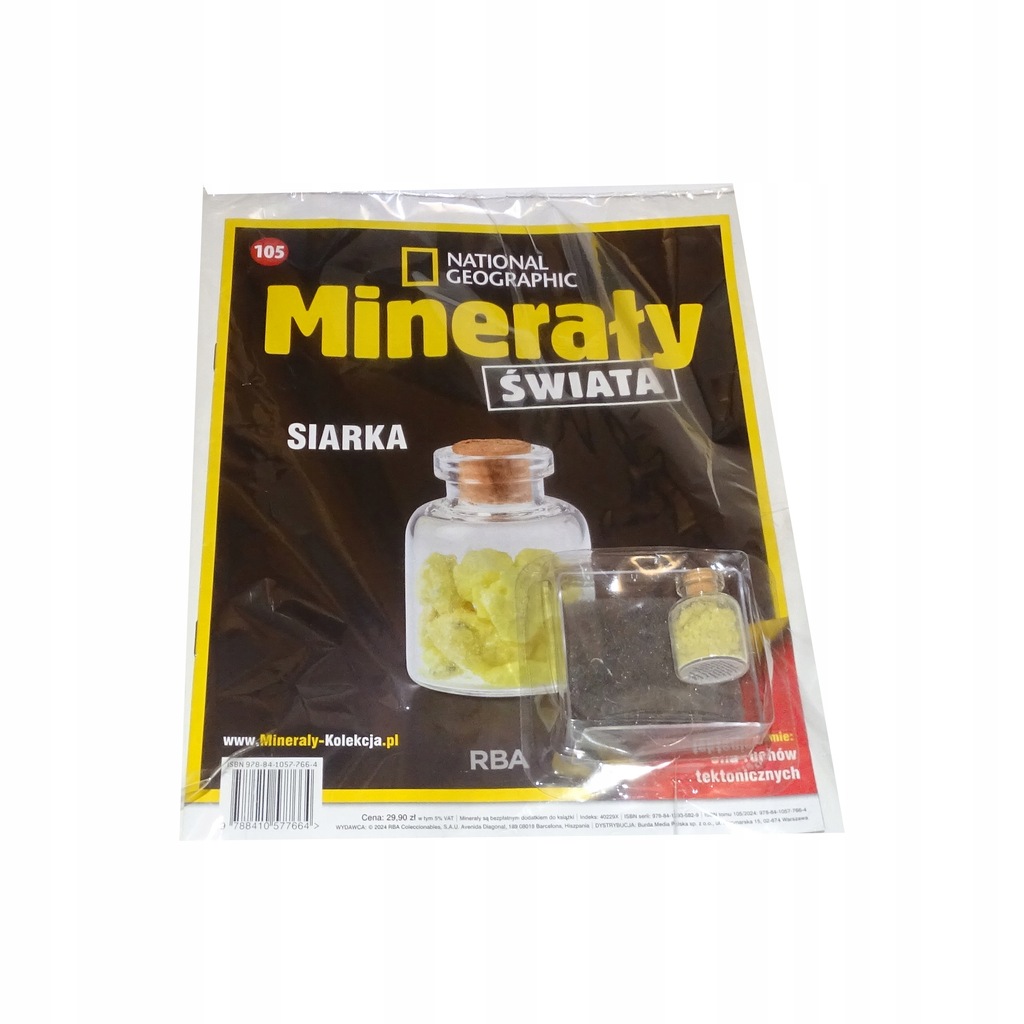 Minerały świat NR 105 SIARKA National Geographic