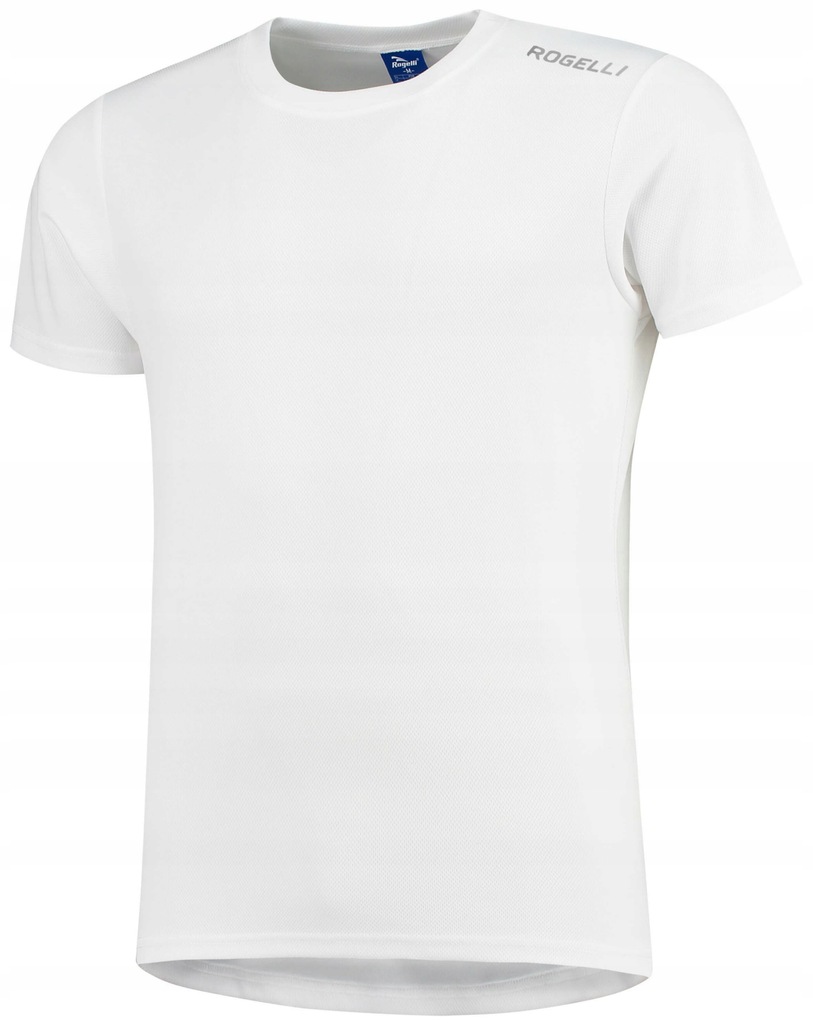 ROGELLI RUN PROMOTION męska koszulka sportowa z krótkim rękawem, biała 3XL