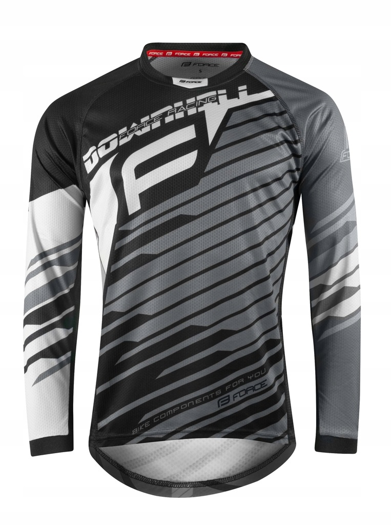 Koszulka rowerowa Force DOWNHILL z długim XXL