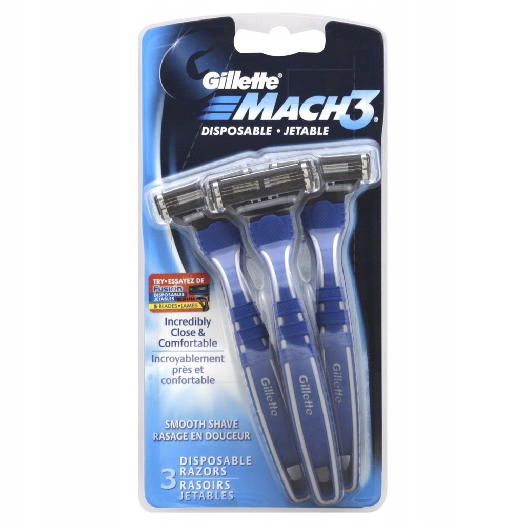 MASZYNKI DO GOLENIA JEDNORAZOWE GILLETTE MACH3 3sz