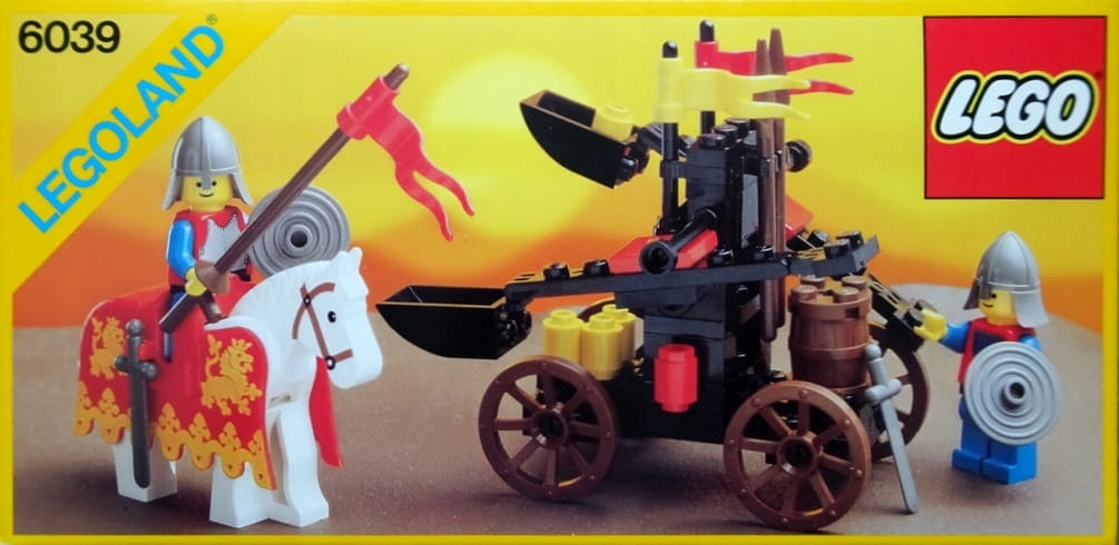 LEGO 6039 Twin Arm Launcher [Castle: Lion Knights] z instrukcją i pudełkiem