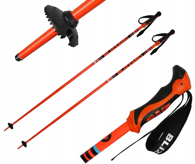 Kije narciarskie Blizzard Race ski poles 110 cm neon orange