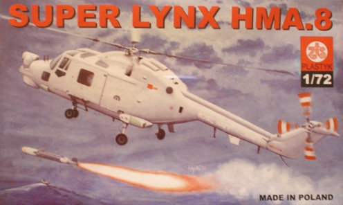 MODEL ŚMIGŁOWCA SUPER LYNX HMA.8 1:72 Plastyk Pude