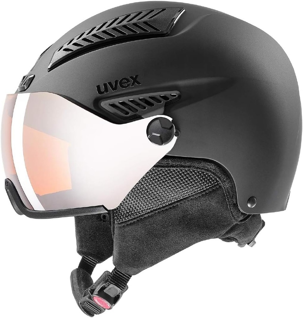 Kask Narciarski Snowboardowy Z Szybą UVEX HLMT 600 VISOR 53-55cm Czarny