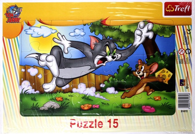 Puzzle Ramkowe 15 el. Tom & Jerry Trefl 31072