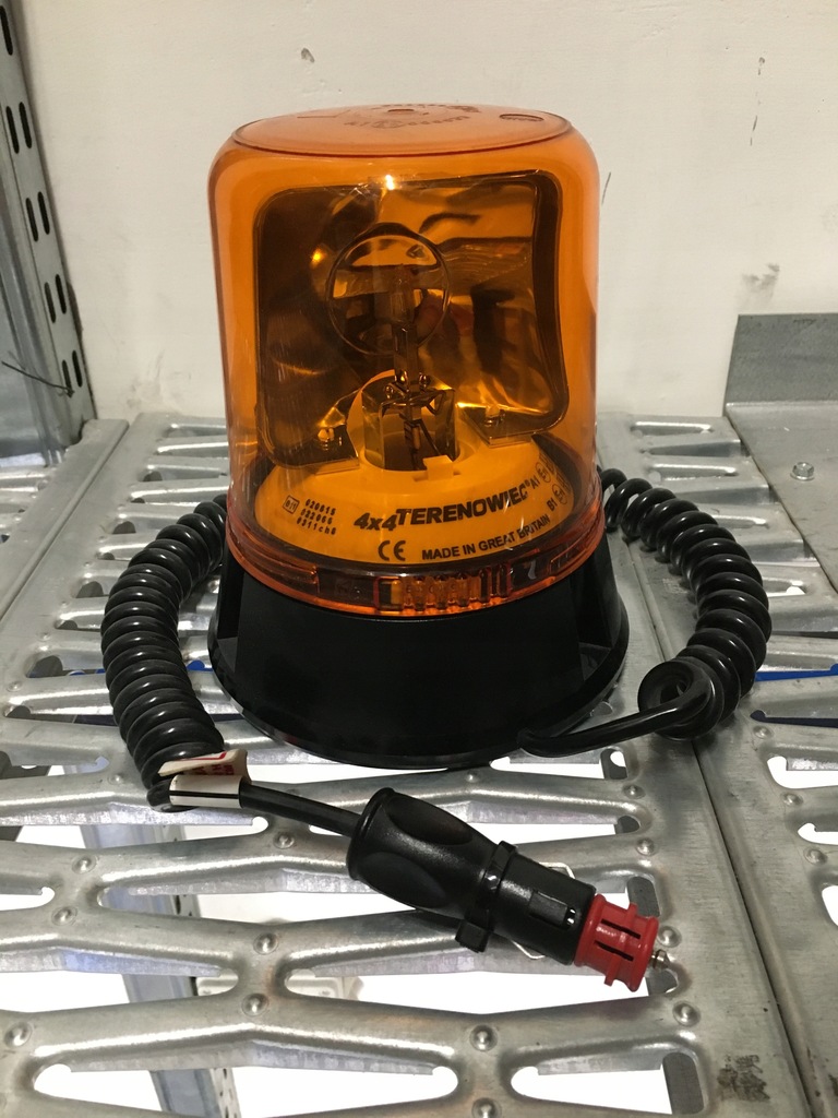 Kogut lampa ostrzegawcza pomarańczowa na magnes