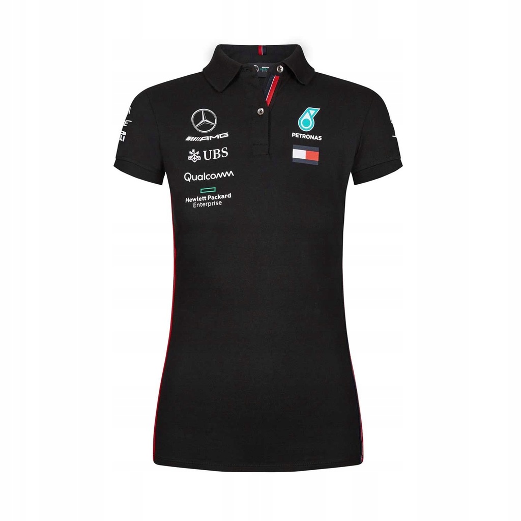Koszulka polo damska czarna Mercedes F1 2019 M!