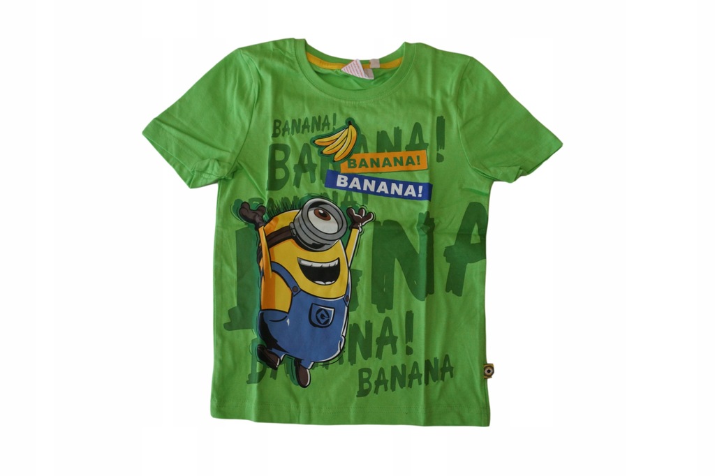 t-shirt koszulka 122 7 l MINIONKI banana