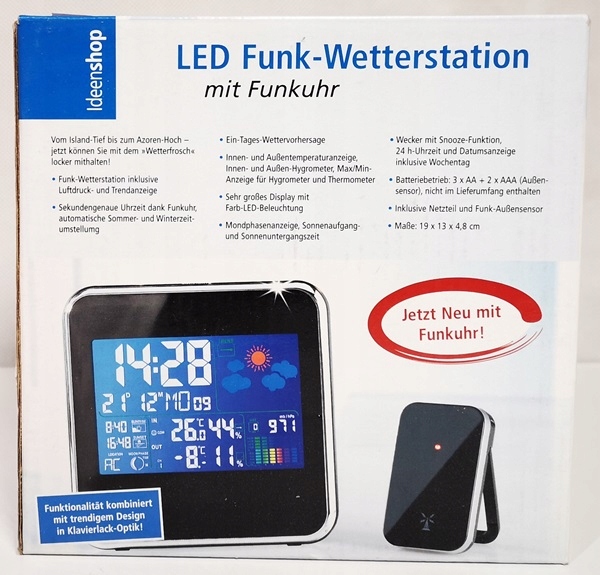 Stacja pogody-Funk- Wetterstation mit Funkuhr 8141305915