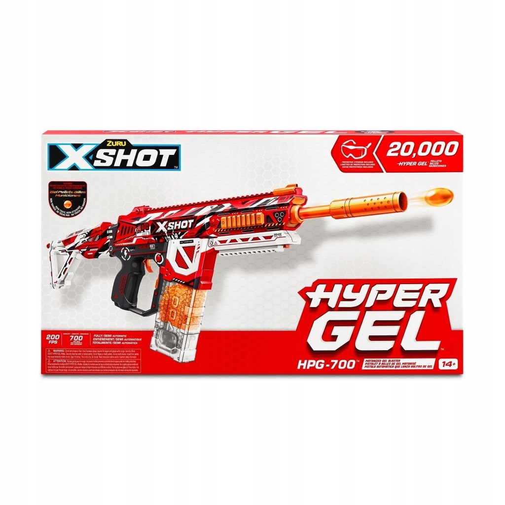 X-SHOT Hyper Gel 20tys kulek + okulary