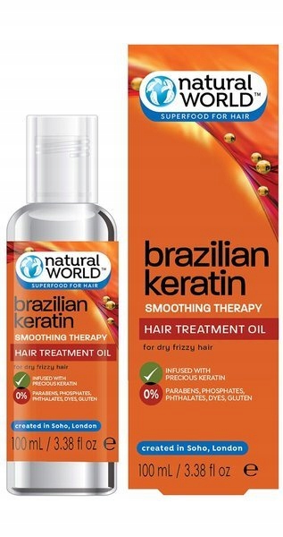 Natural WORLD Brazilian Keratin V OLEJEK Do Włosów