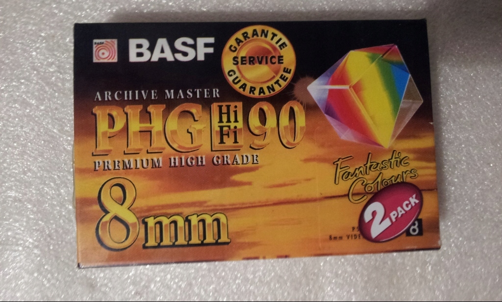 kaseta taśma 8 video8 BASF PHG HiFi 90min - 8mm