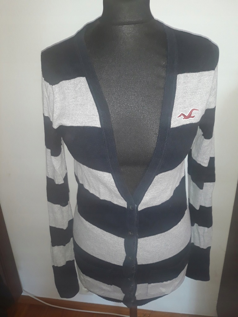 HOLLISTER blezer, kardigan w paski rozm. M/L