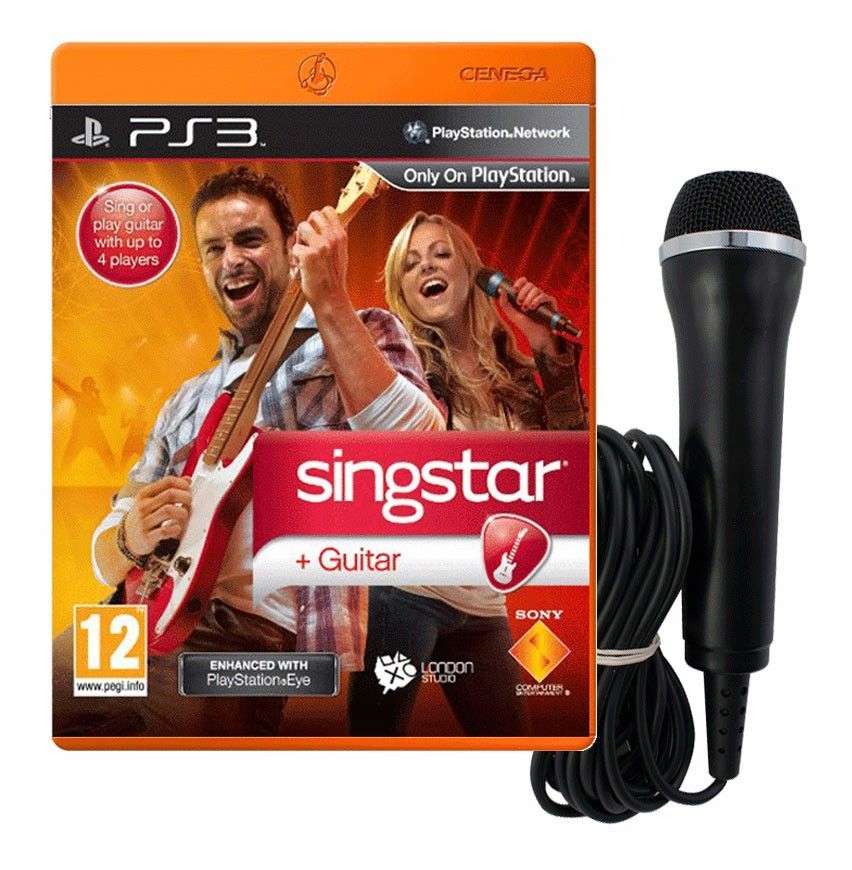 SINGSTAR GUITAR KARAOKE W FOLII   MIKROFON PS3 - 7589155410 - oficjalne ...