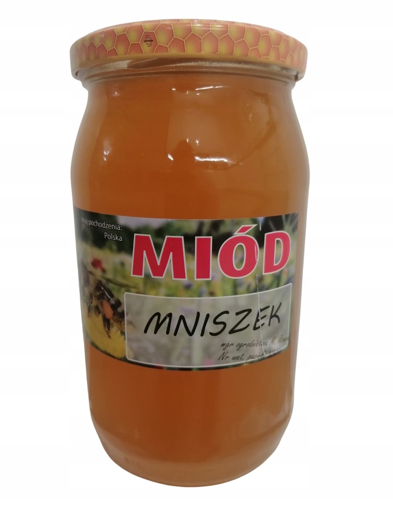 MIÓD MNISZKOWY NATURALNY Z PASIEKI WŁASNEJ 1100G