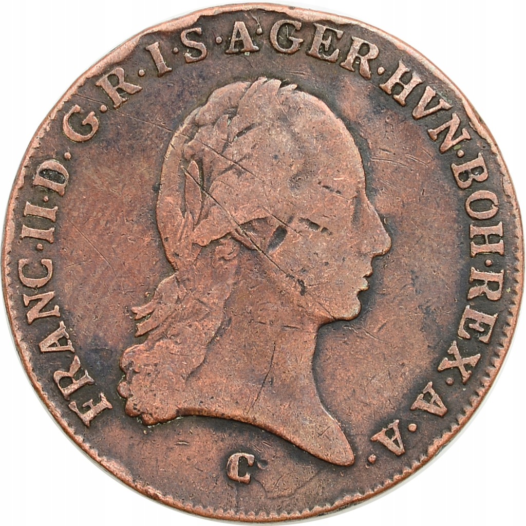 1.AUSTRIA, FRANCISZEK II, 3 KRUCIERZE 1800 C