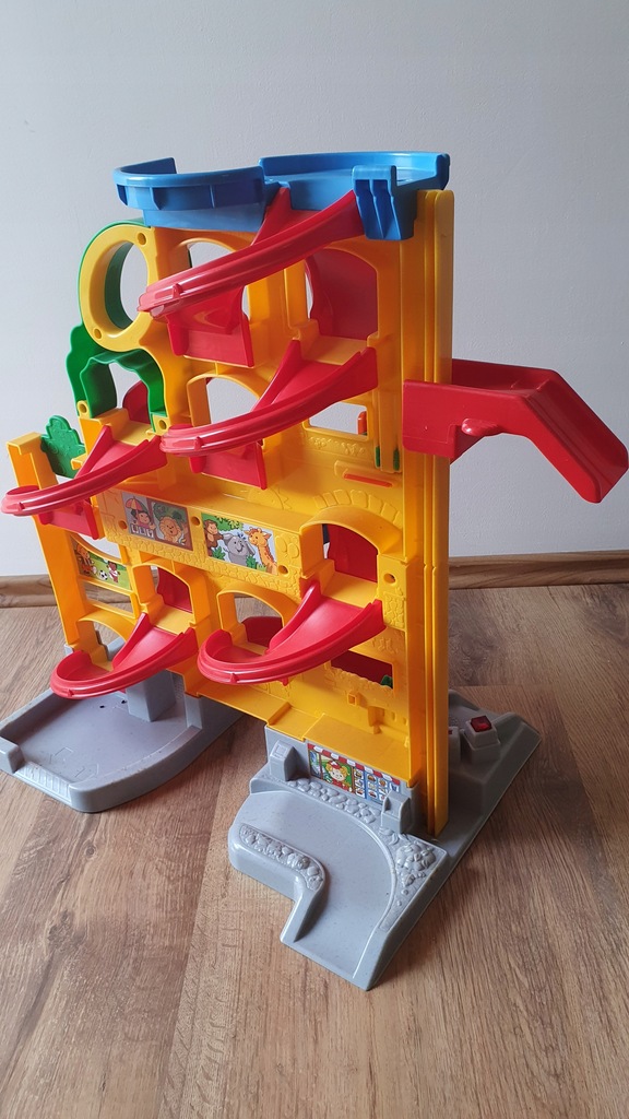 Parking garaż Fisher Price dźwięk +2 autka