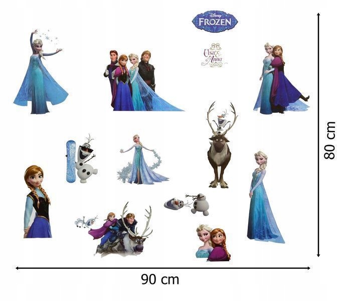 Купить Наклейки на стену «Холодное сердце» Эльзы и Анны: отзывы, фото и ...