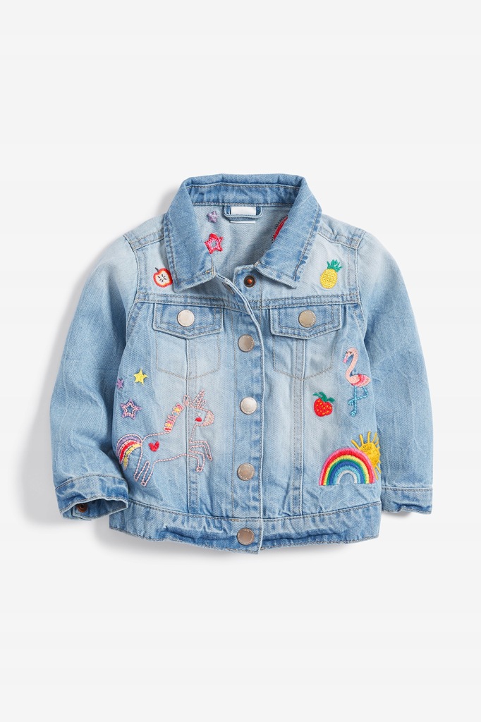 KURTKA WIOSENNA JEANSOWA NEXT JEDNOROŻEC 92