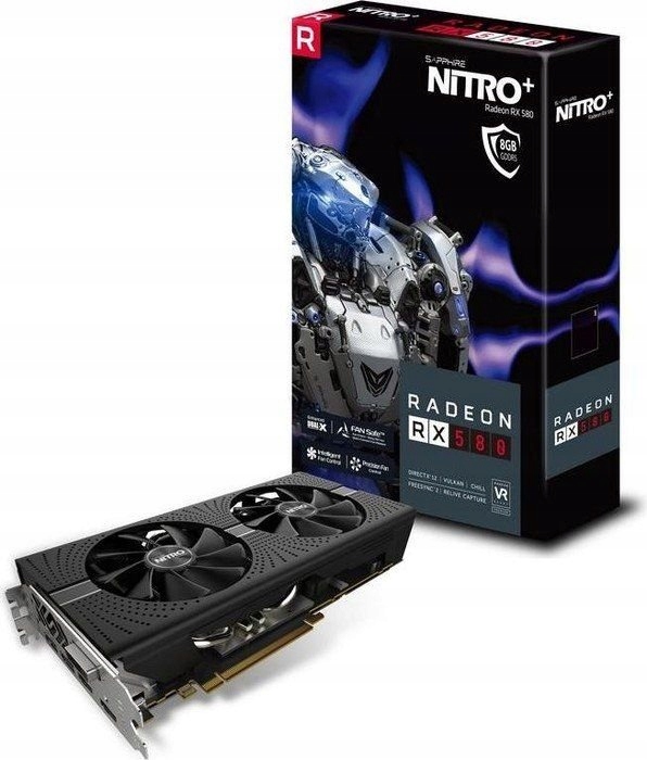 AMD Sapphire RX 580 Nitro+ 8GB 6miesięcy GW, FV!