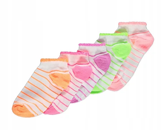 5-PACK STOPKI skarpetki NEON 31-36