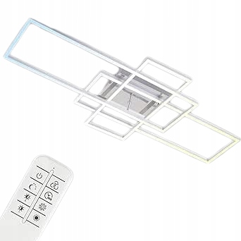 Plafon Briloner, odcienie szarości i srebra