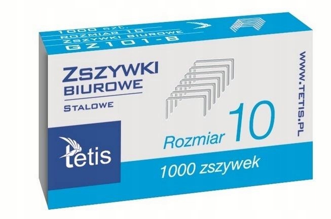 Zszywki biurowe 10 1000szt. GZ101-B