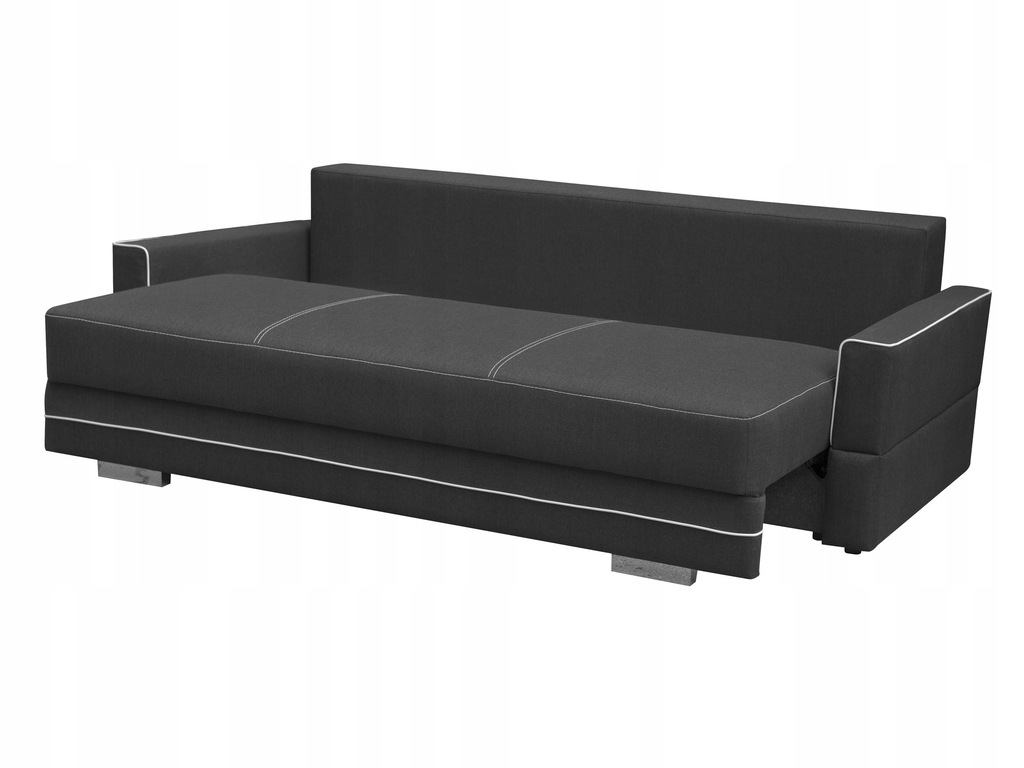 Rozkładana Sofa 230 Szara Tkaniny TORRE MILTON NEW