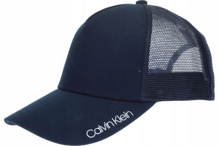 z daszkiem modna Granatowa Czapka CALVIN KLEIN