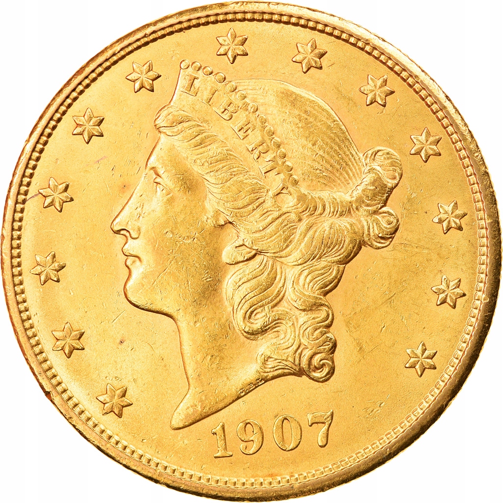 Moneta, USA, Liberty Head, $20, Double Eagle, 1907