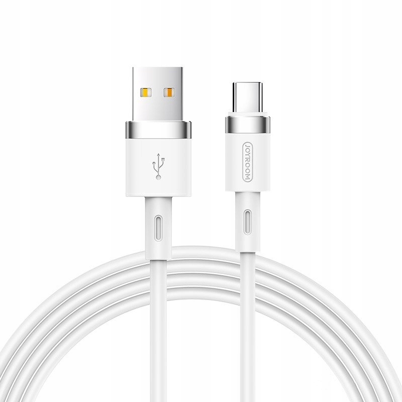 Kabel Joyroom Liquid Silicone Data N2 USB-A / USB-C 2.4A 1.2 m - biały
