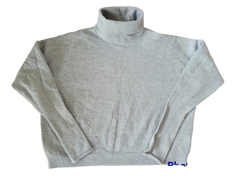 COS BLUZA SWETER SWETETREK KRÓTKI WEŁNA Z GOLFEM S