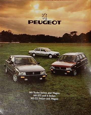 Prospekt reklamowy 1985 PEUGEOT