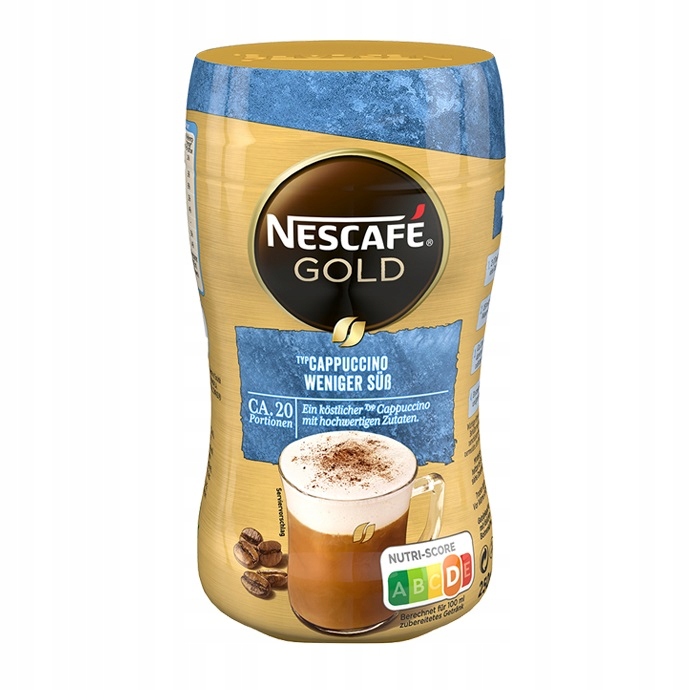 KAWA CAPPUCINO NESCAFE GOLD MNIEJ CUKRU 250 G