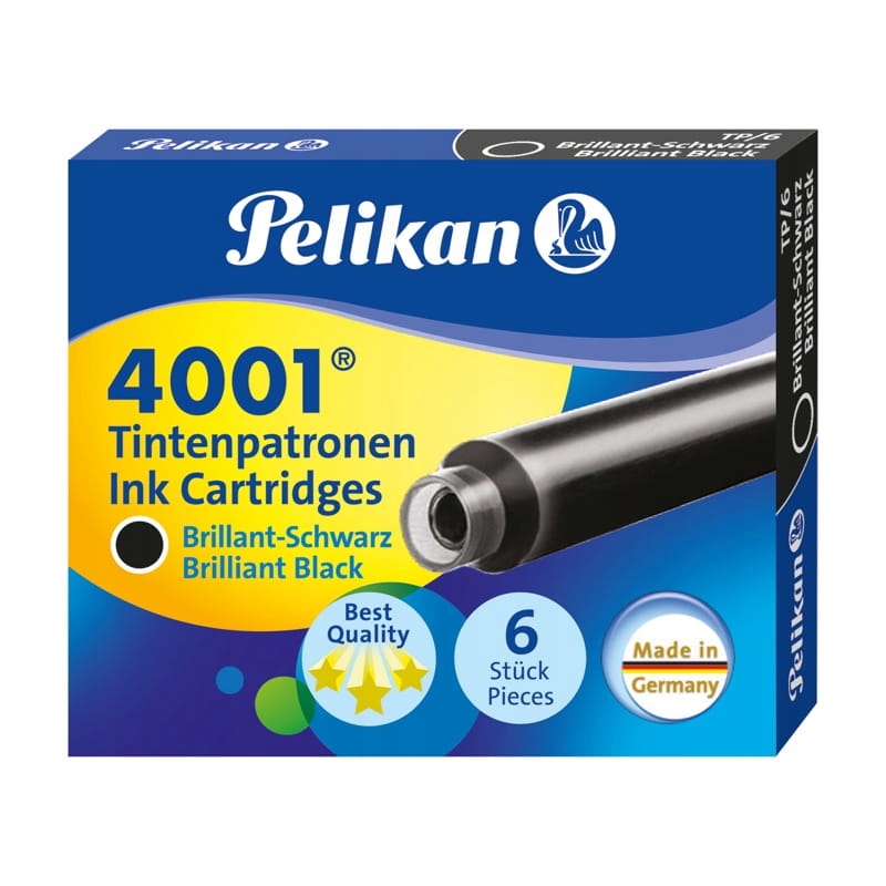 Naboje PELIKAN 4001 TP/6 (czarne)