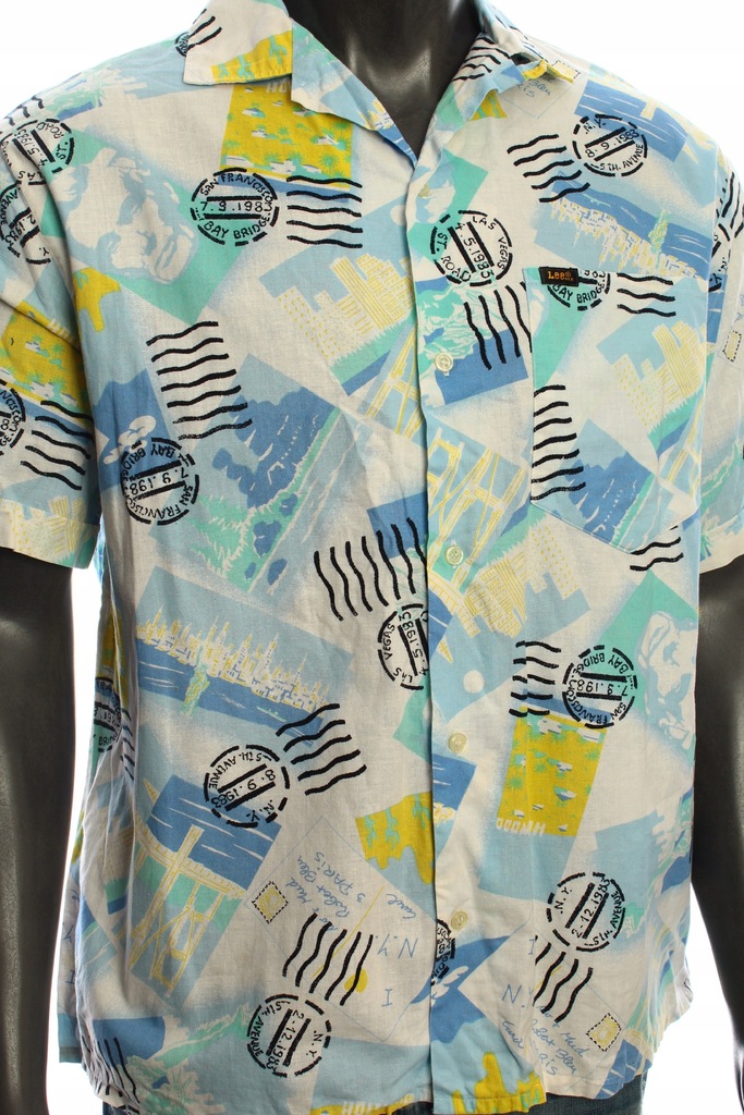 LEE Koszula Hawajska fajna lekka wygodna | L/XL
