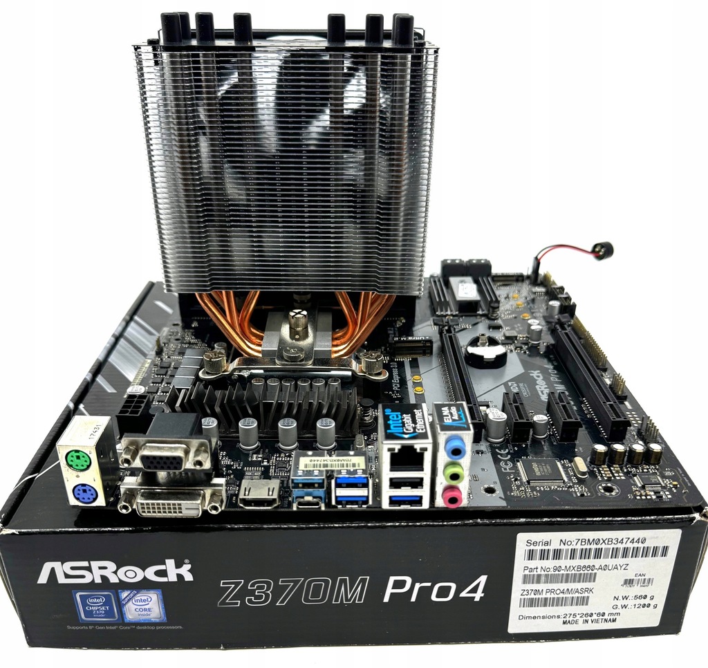 ASROCK Z370M PRO4 + INTEL CORE I9-9900 3,1GHz + 16GB DDR4 KINGSTON